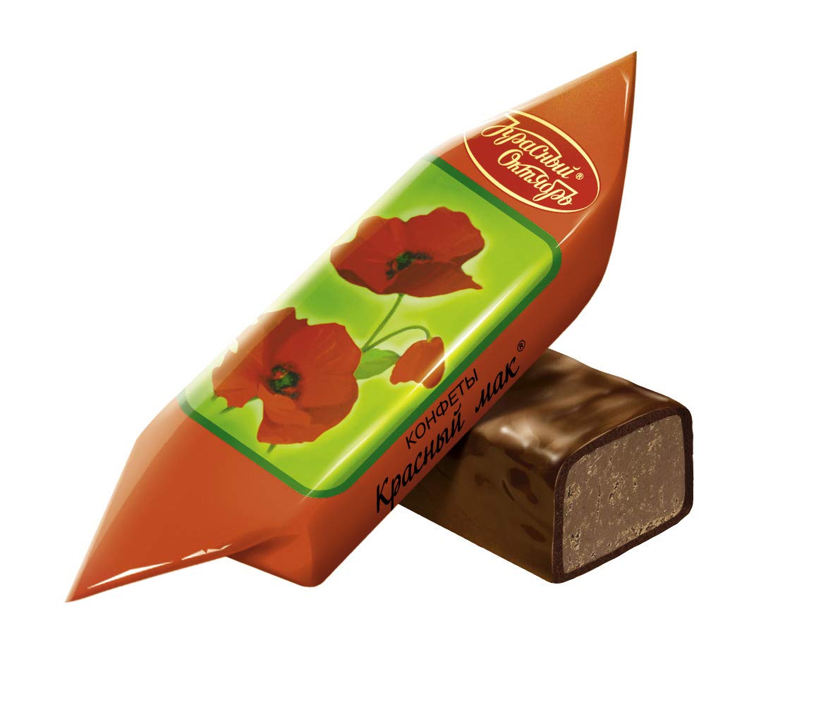 Chocolate Candy Red Poppy (Krasnyi Mak) Gourmet Bars 8.8oz/250g