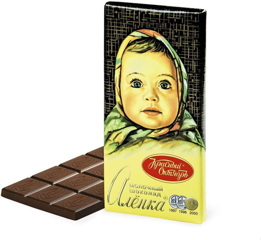 Chocolate Bar Alenka Milk Chocolate, 3.52 oz / 90 g