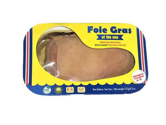 Foie Gras of the Sea Premium Cod Liver in Own Juice 4.3 oz