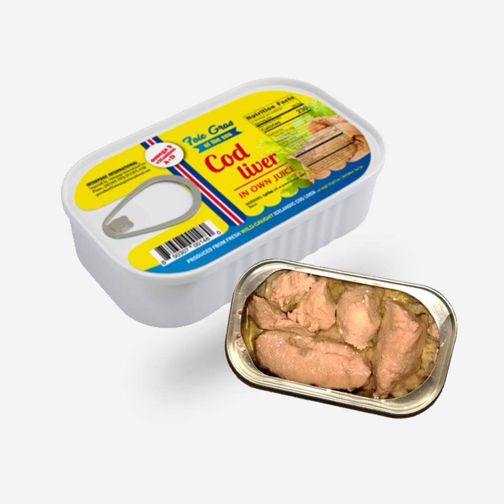 Foie Gras of the Sea Icelandic Cod Liver In Own Oil 4.3 oz.